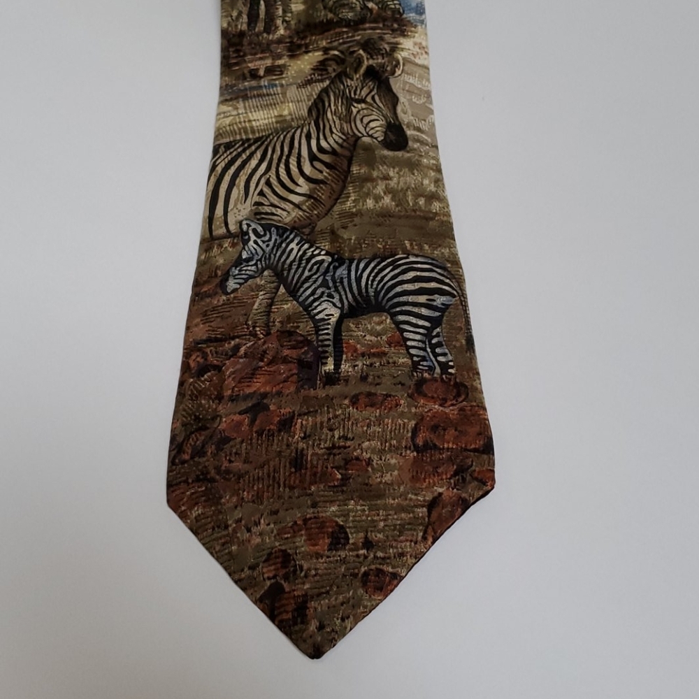 WEMBLEY Zebras design men's tie